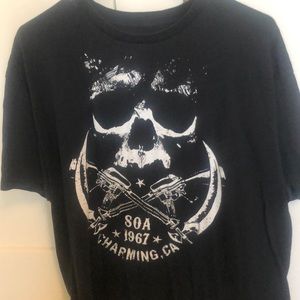 Black SONS OF ANARCHY/BIKER T-Shirt